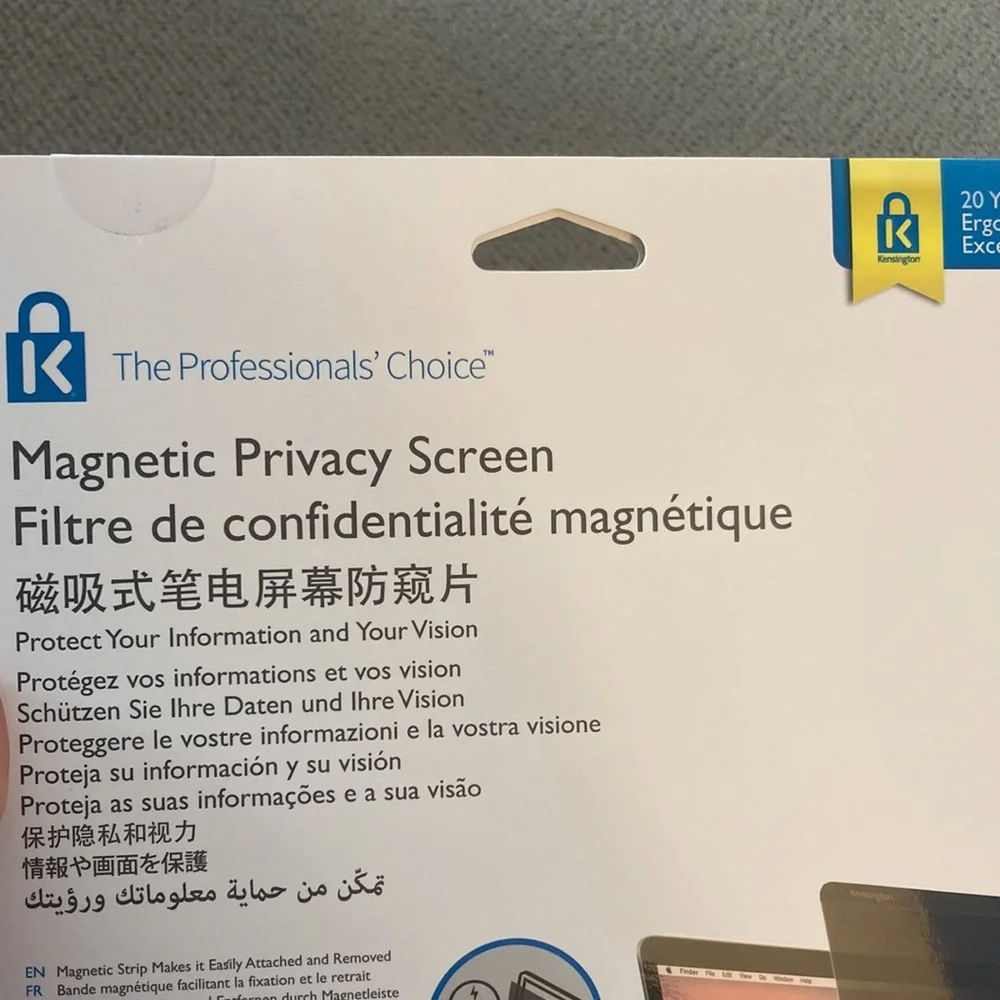 Kensington Magnetic Privacy Screen Mac Air/Pro 13